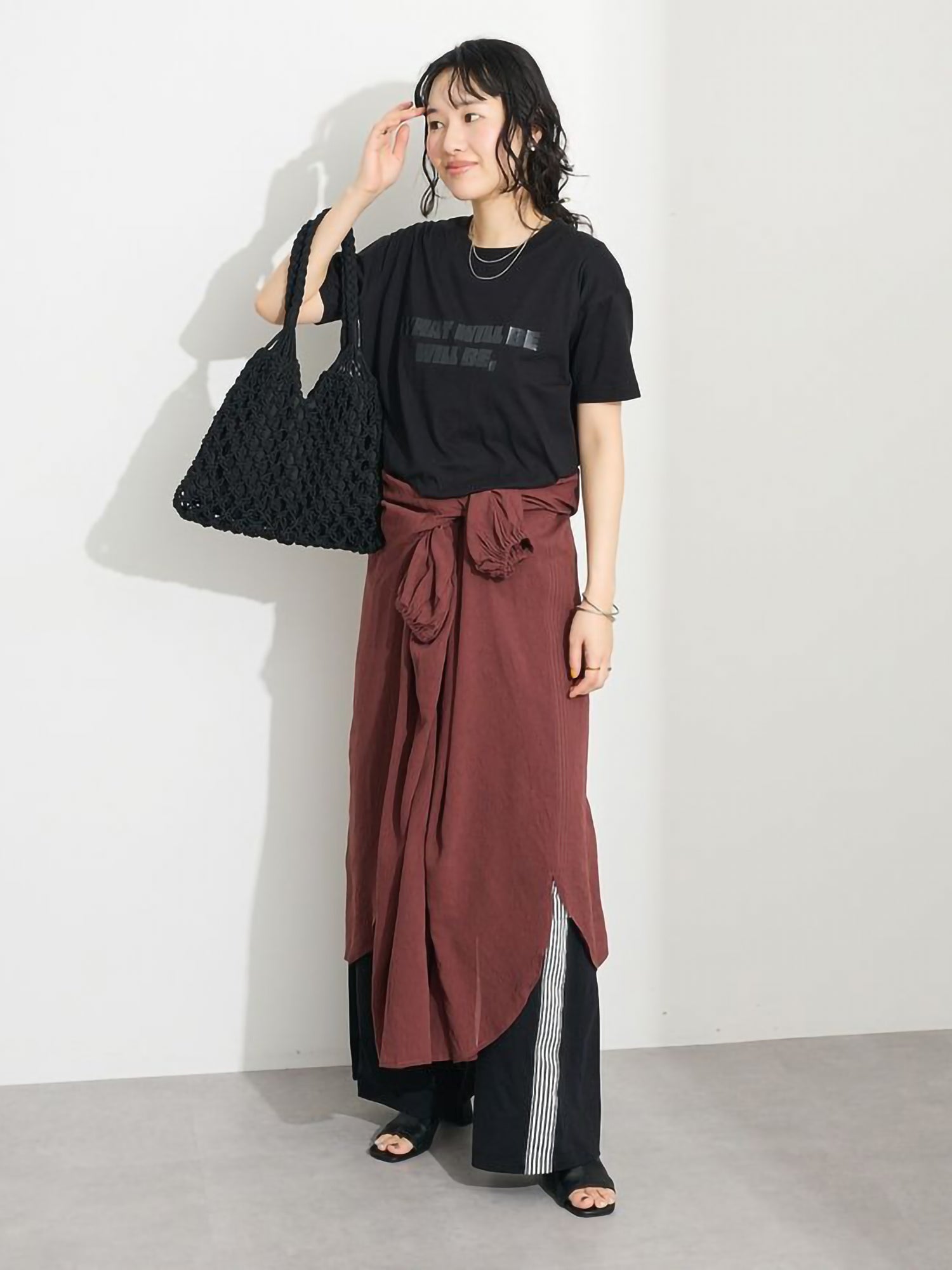 Harune Vintage Voile Sleeve Shirred Dress