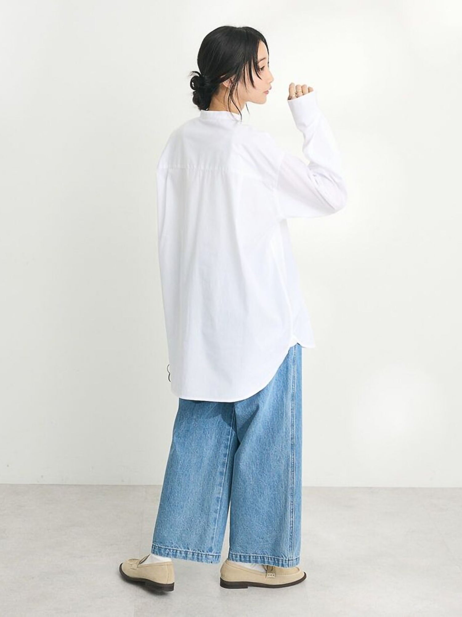 Hayato Band Collar Shirt