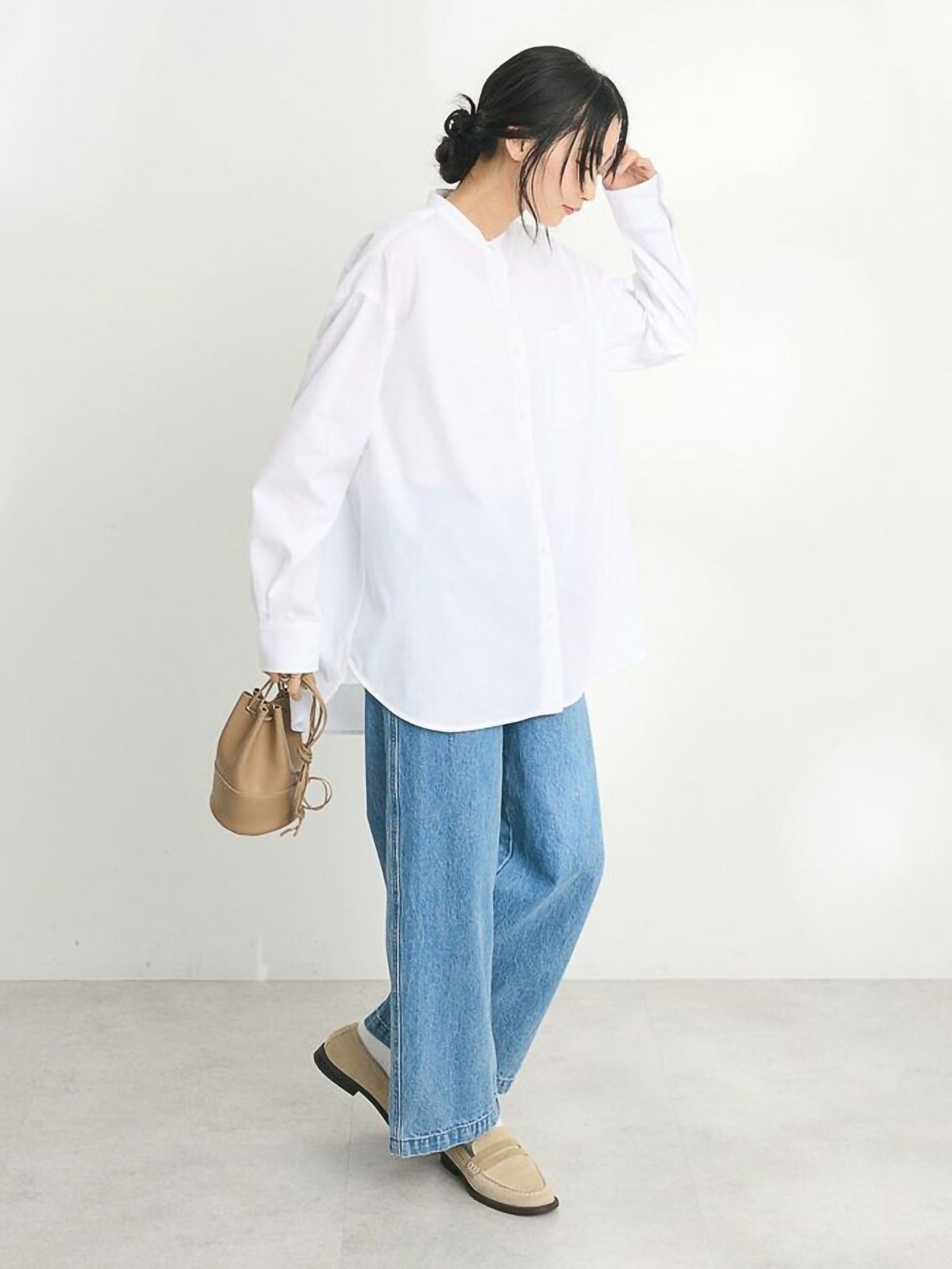 Hayato Band Collar Shirt