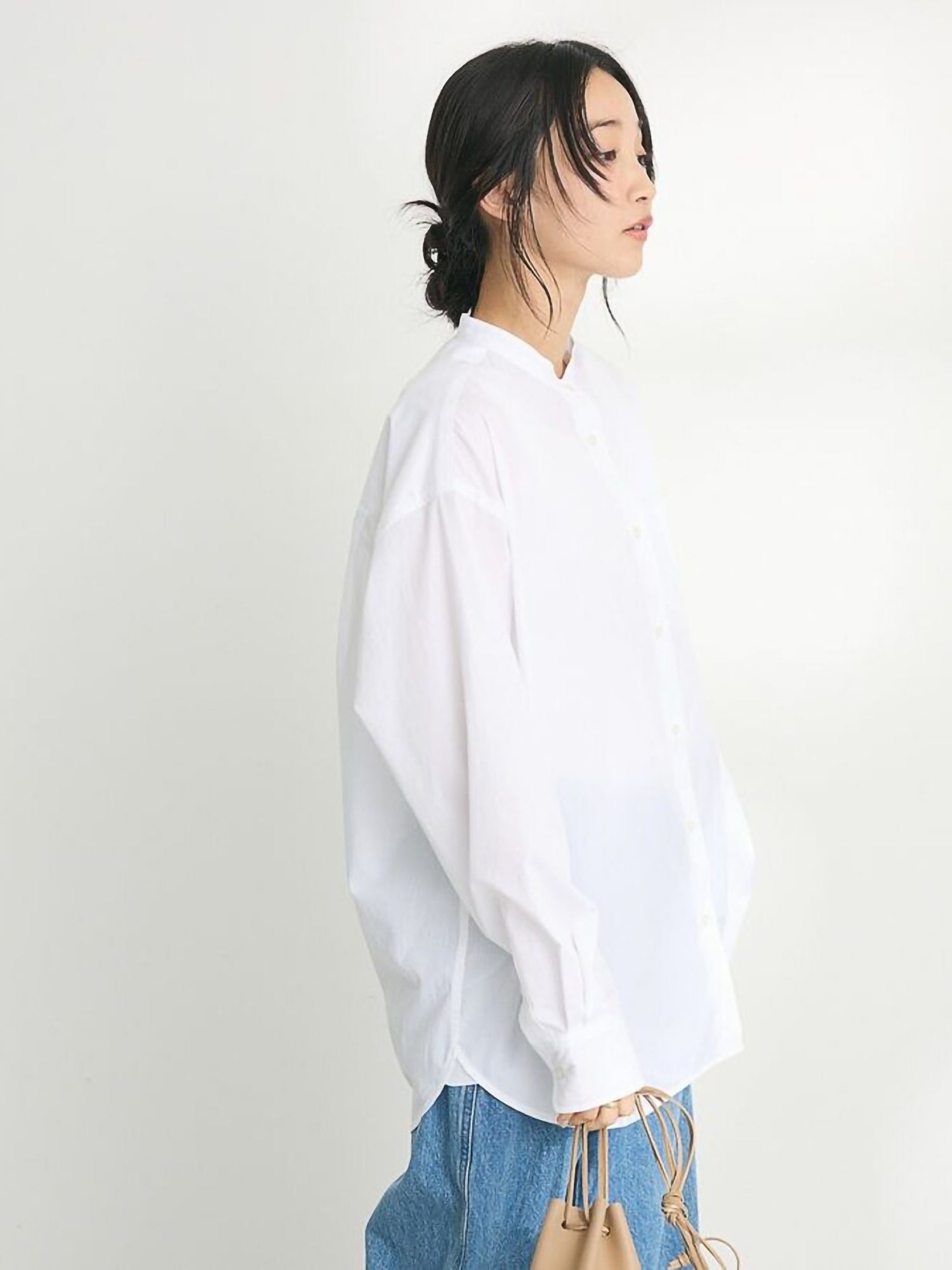 Hayato Band Collar Shirt
