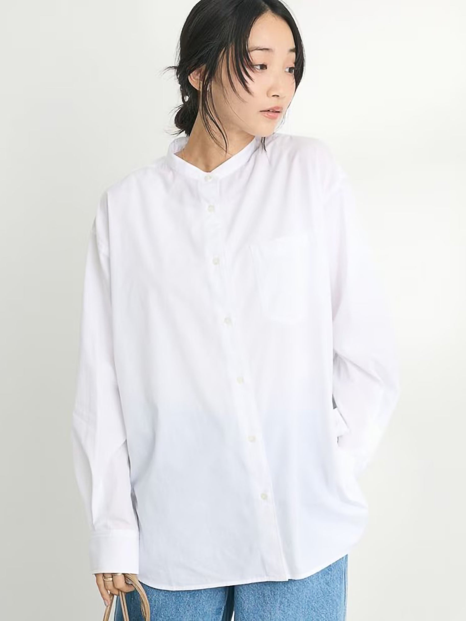 Hayato Band Collar Shirt