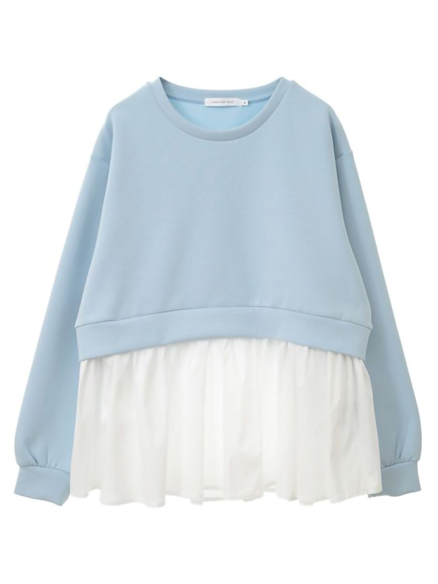 Hideki Mixed-Material Tiered Pullover