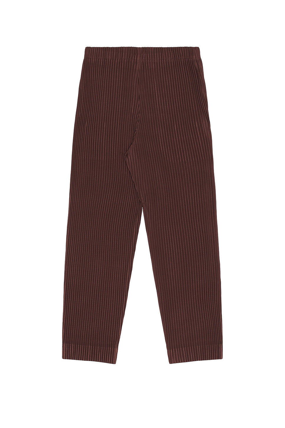 Color Pleats Straight Pant