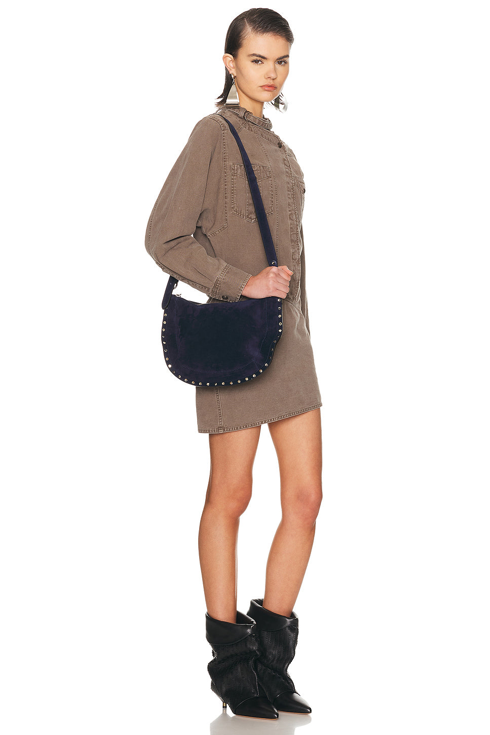 Oskan Soft Zip Hobo Bag