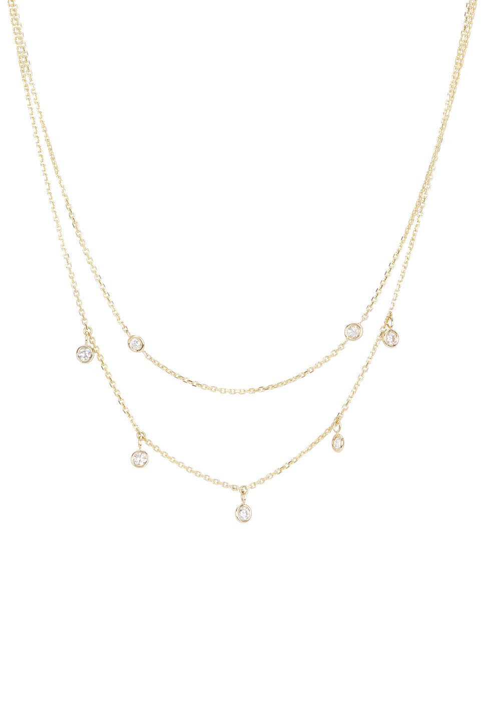 Double Layer Diamond Necklace