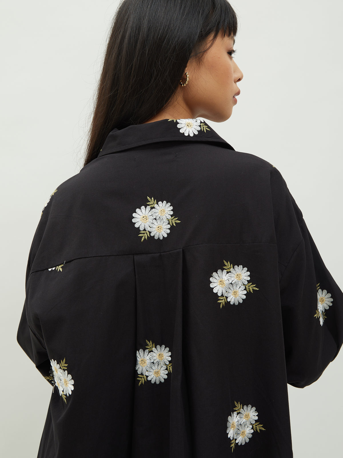 Iora Embroidery Shirt Dress