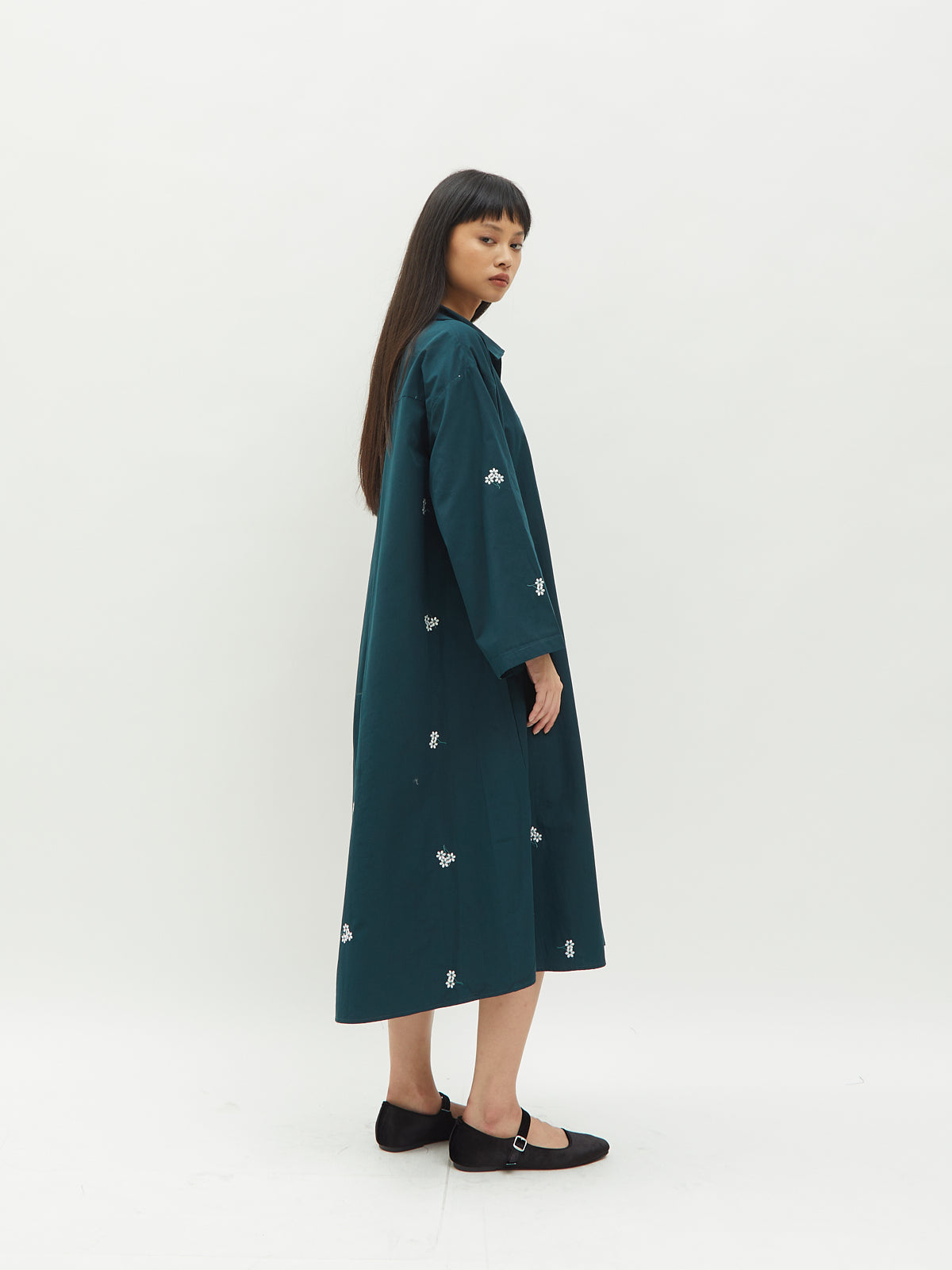 Iora Embroidery Shirt Dress