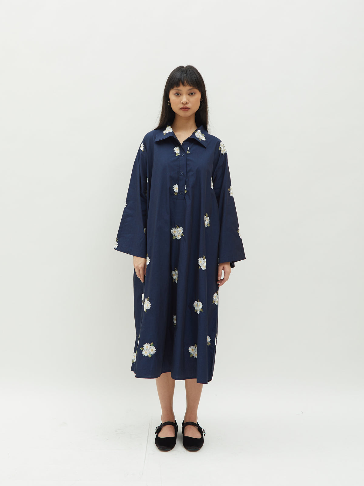 Iora Embroidery Shirt Dress