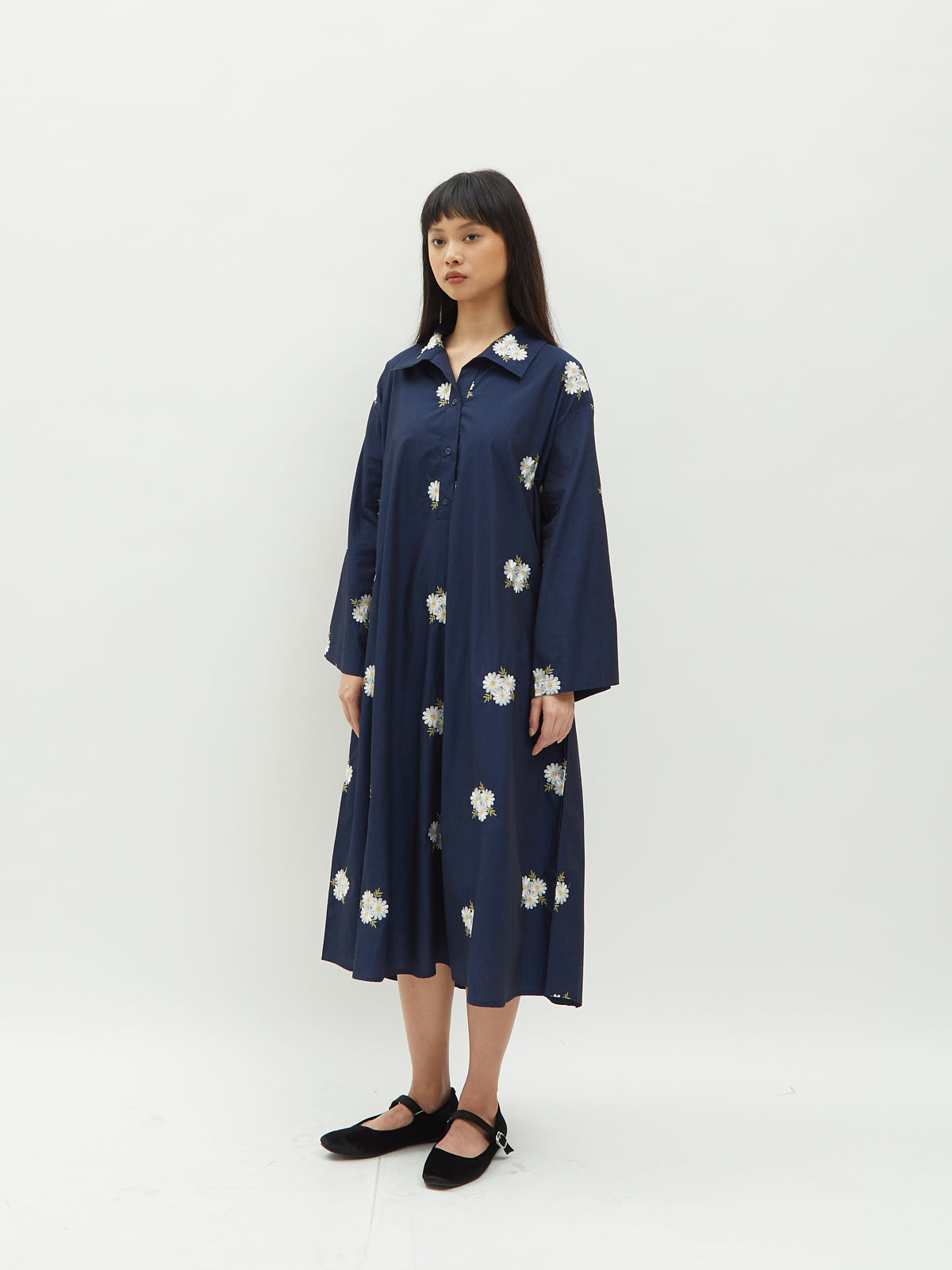 Iora Embroidery Shirt Dress