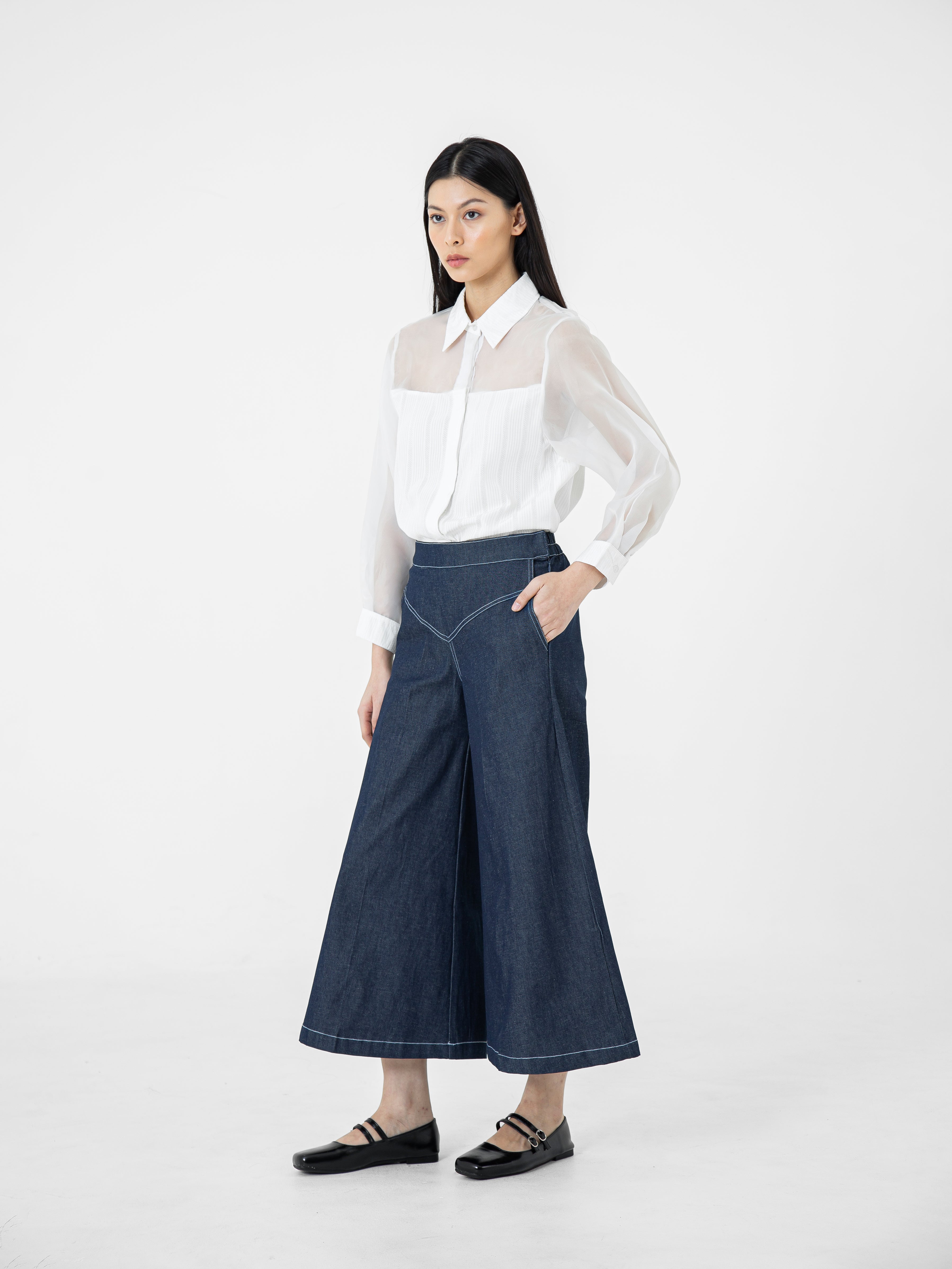 Irma Wide Denim Trousers