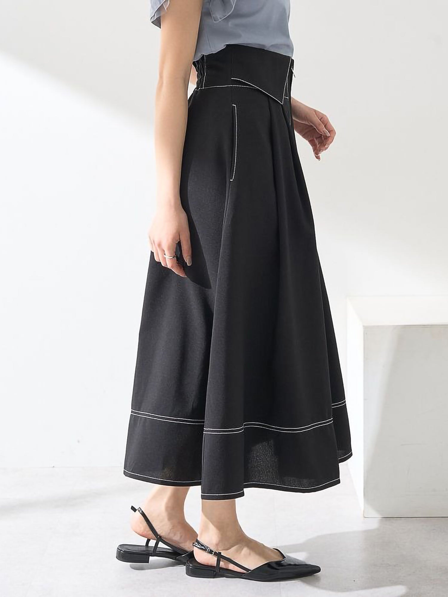 Isana Fold-Over Waist Skirt