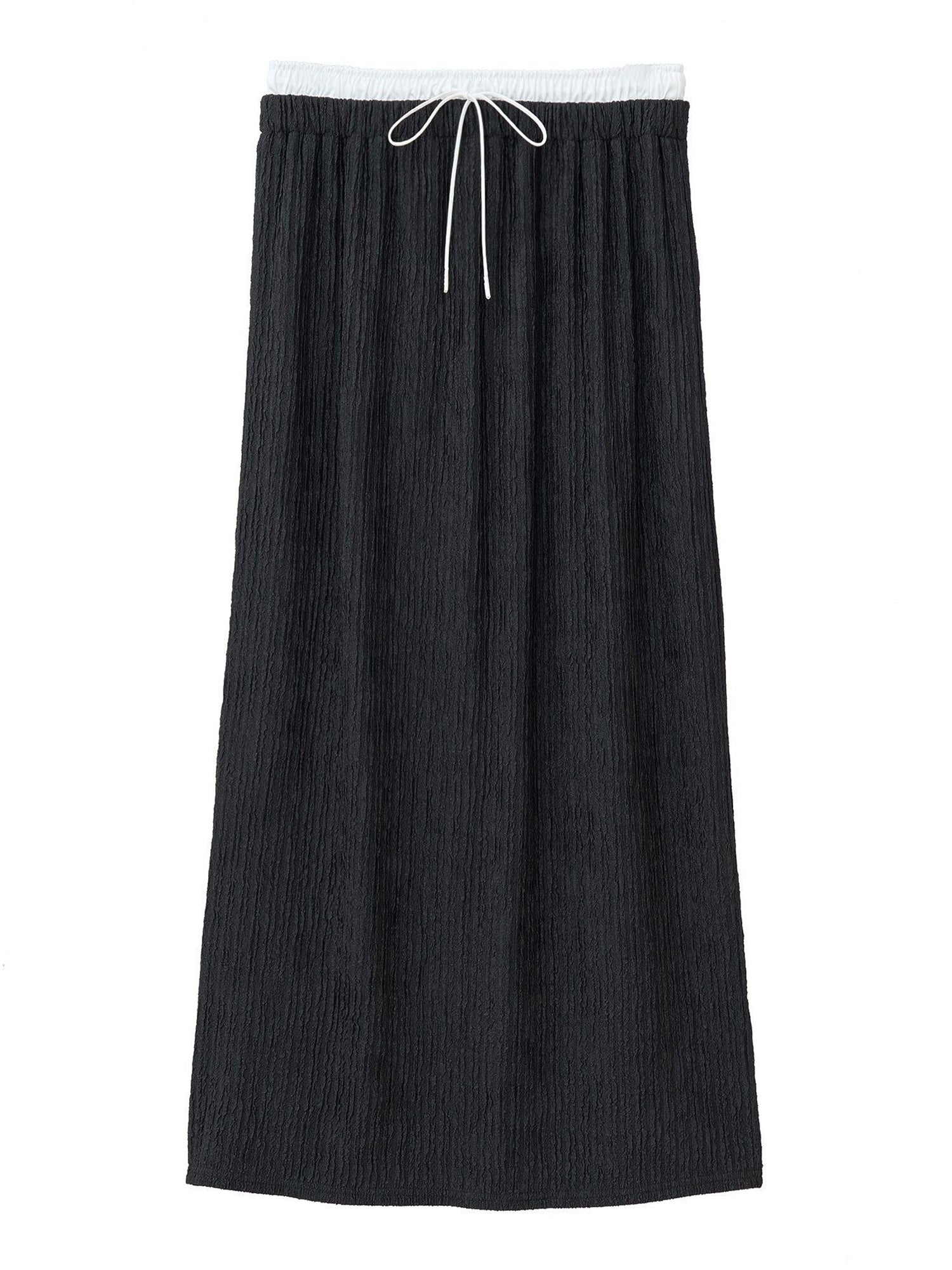 Isora Double-Waist Layered Easy Narrow Skirt