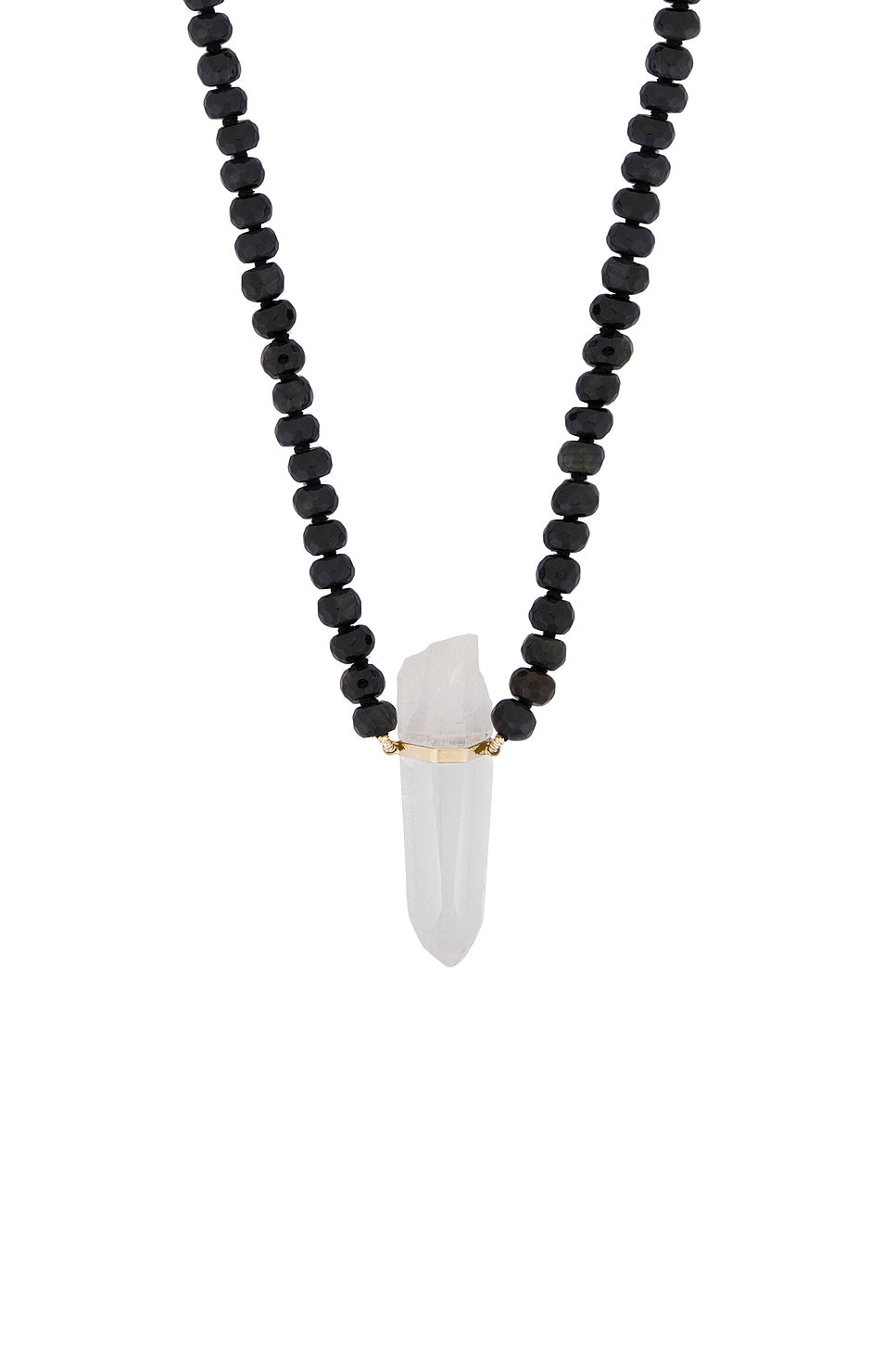 Tigers Eye Crystal Quartz Charm Necklace