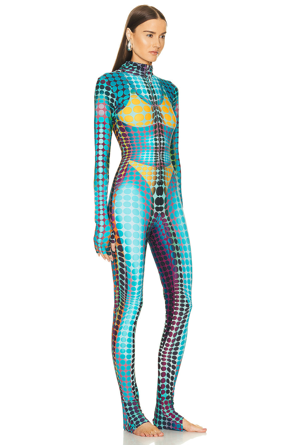 High Neck Hooded Jumpsuit