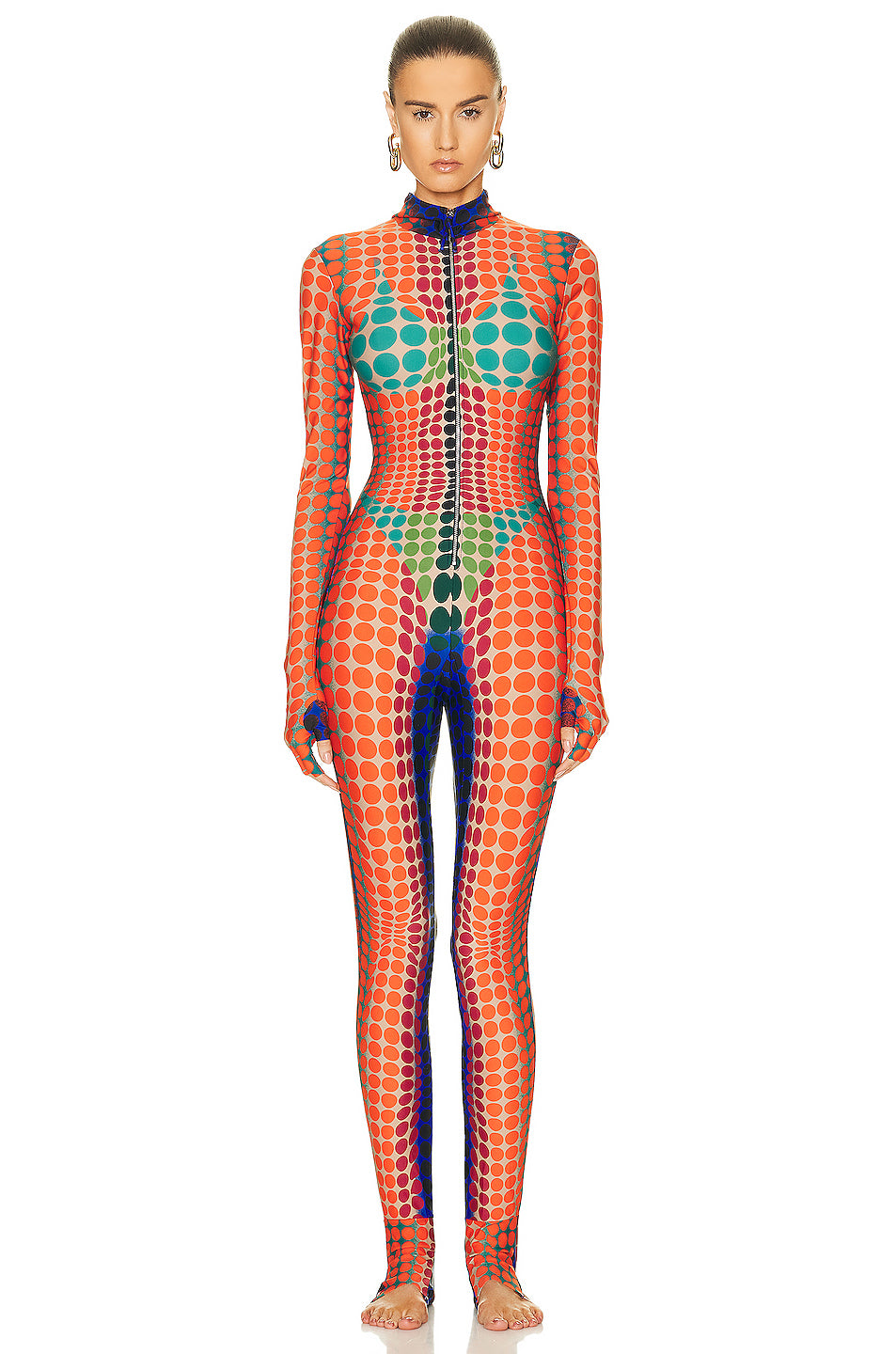 High Neck Hooded Jumpsuit