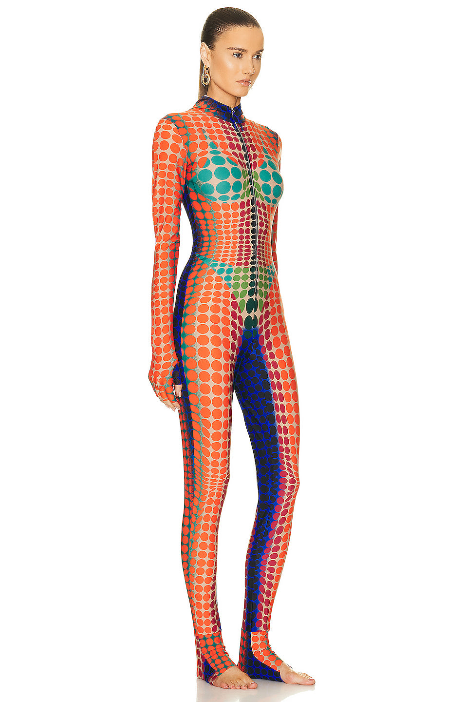 High Neck Hooded Jumpsuit