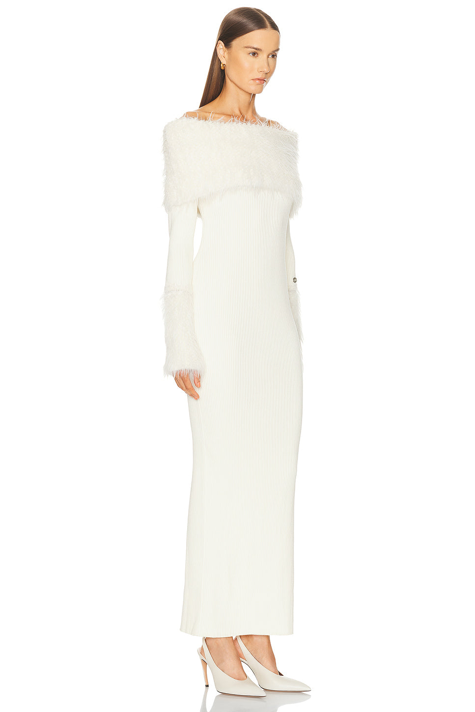 Ribbed Hairy Long Dress