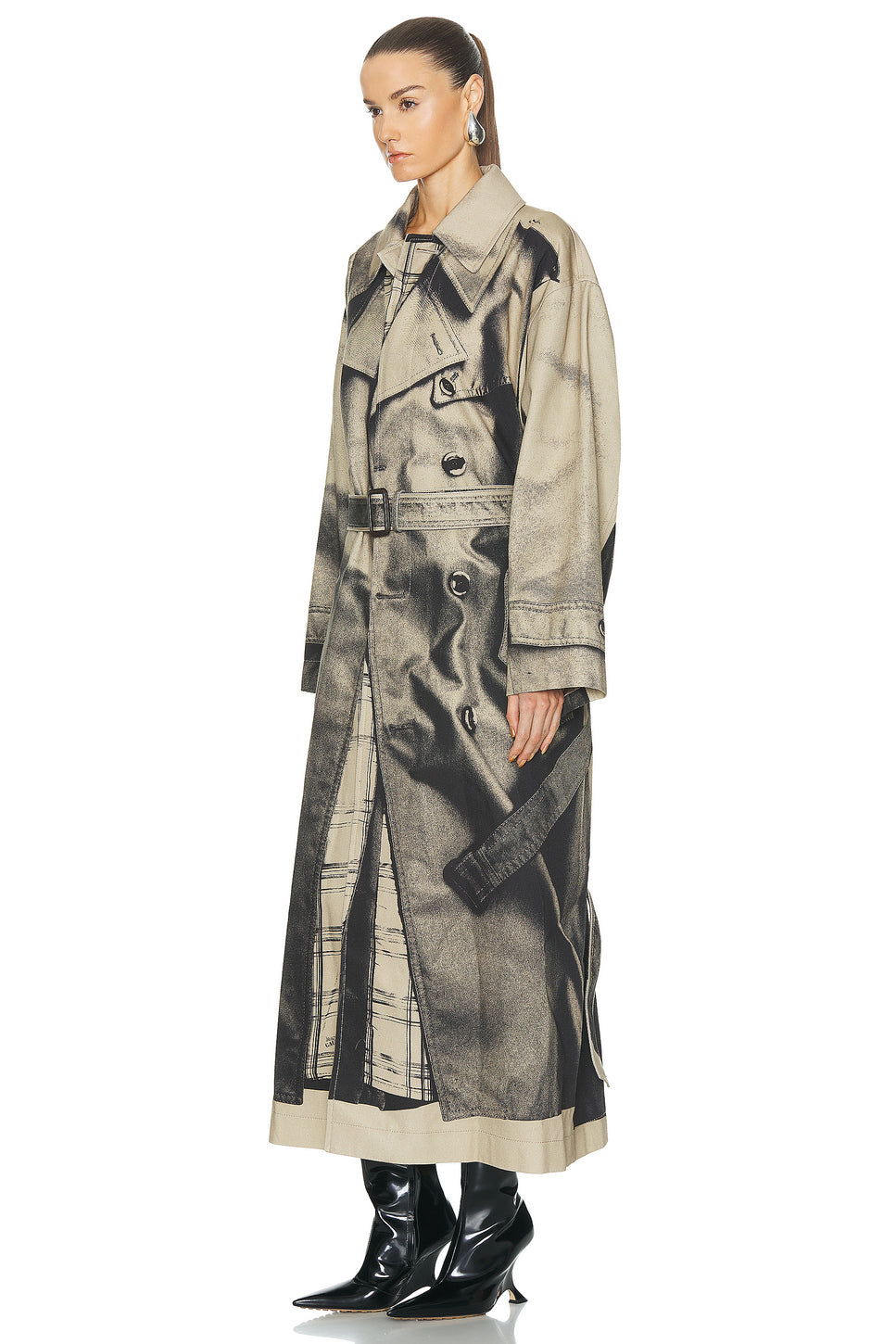 Trench Trompe L'oeil Oversize Trench Coat