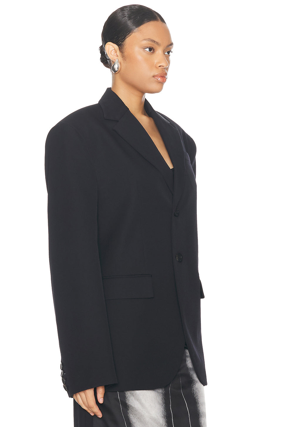 Tailored Blazer With Body Mariniere Printed Lining