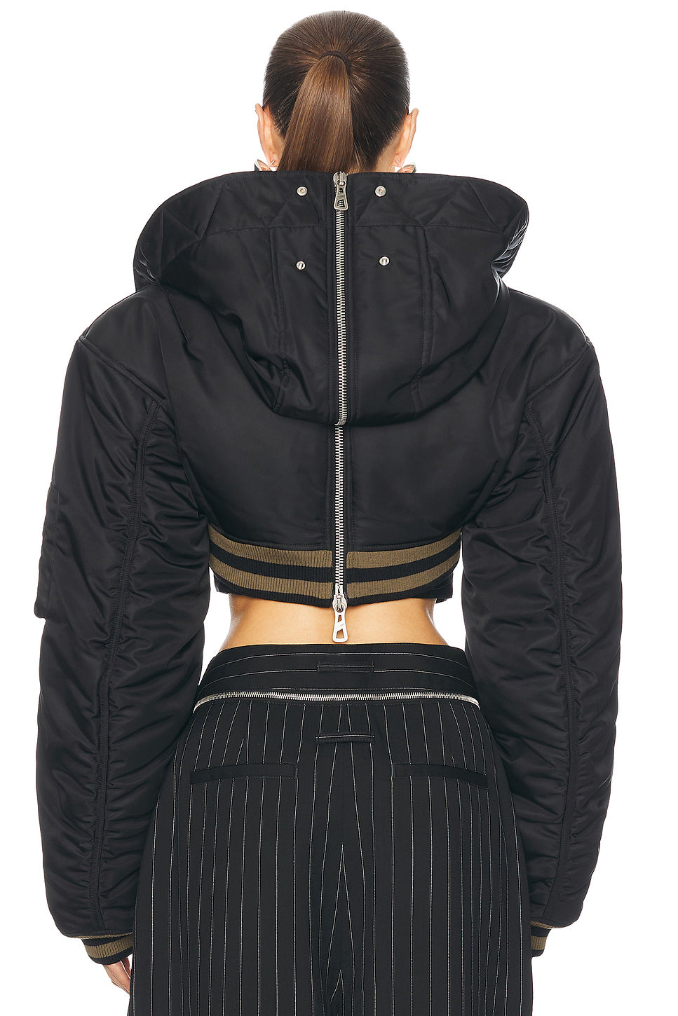 Cropped Bomber Jacket