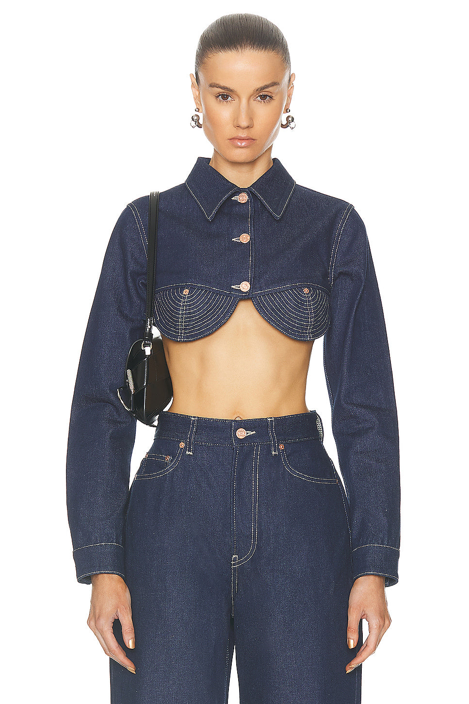 Madonna Inspired Denim Crop Jacket