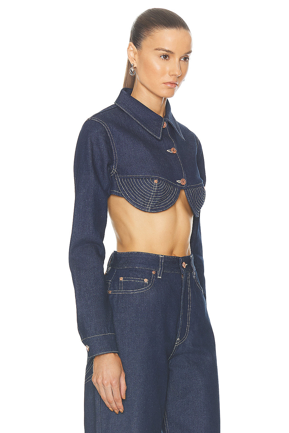 Madonna Inspired Denim Crop Jacket