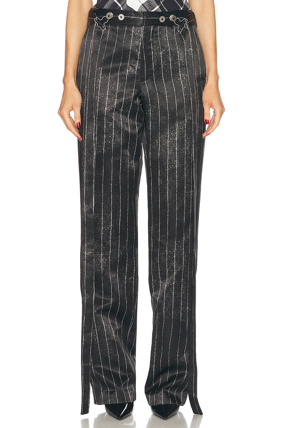 Pinstripes Satin Tailored Trouser