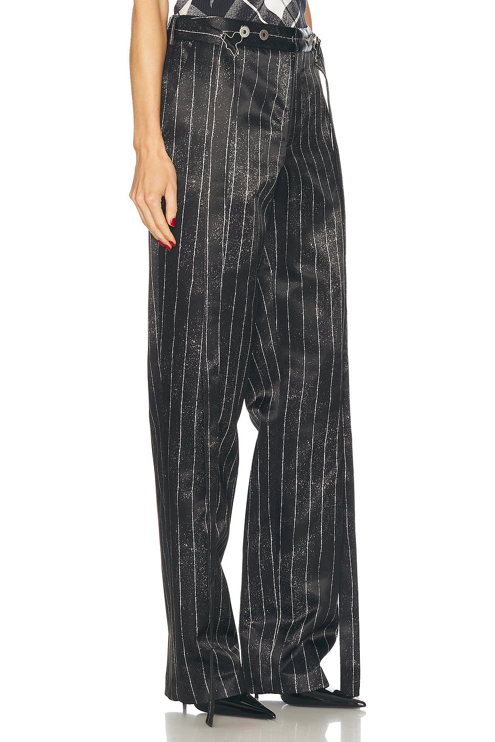 Pinstripes Satin Tailored Trouser