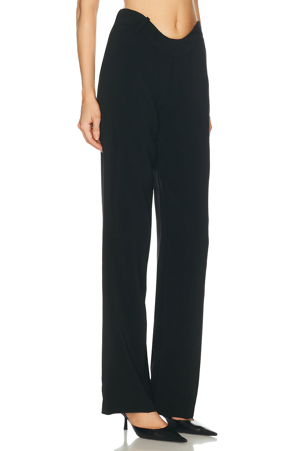 Wavy Waistband Tailoring Trouser