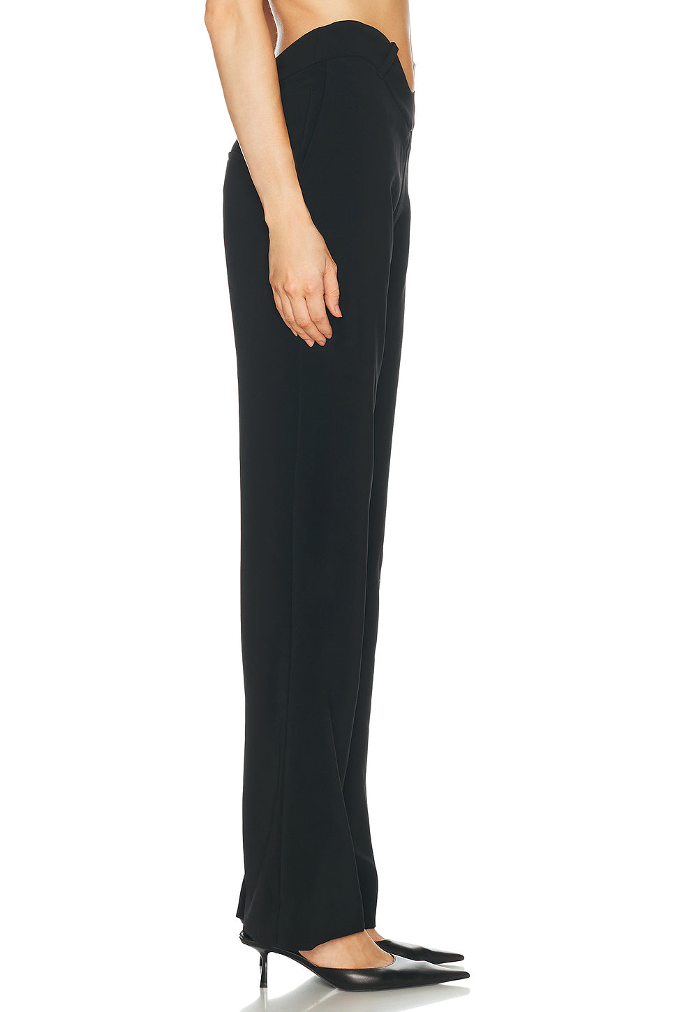 Wavy Waistband Tailoring Trouser