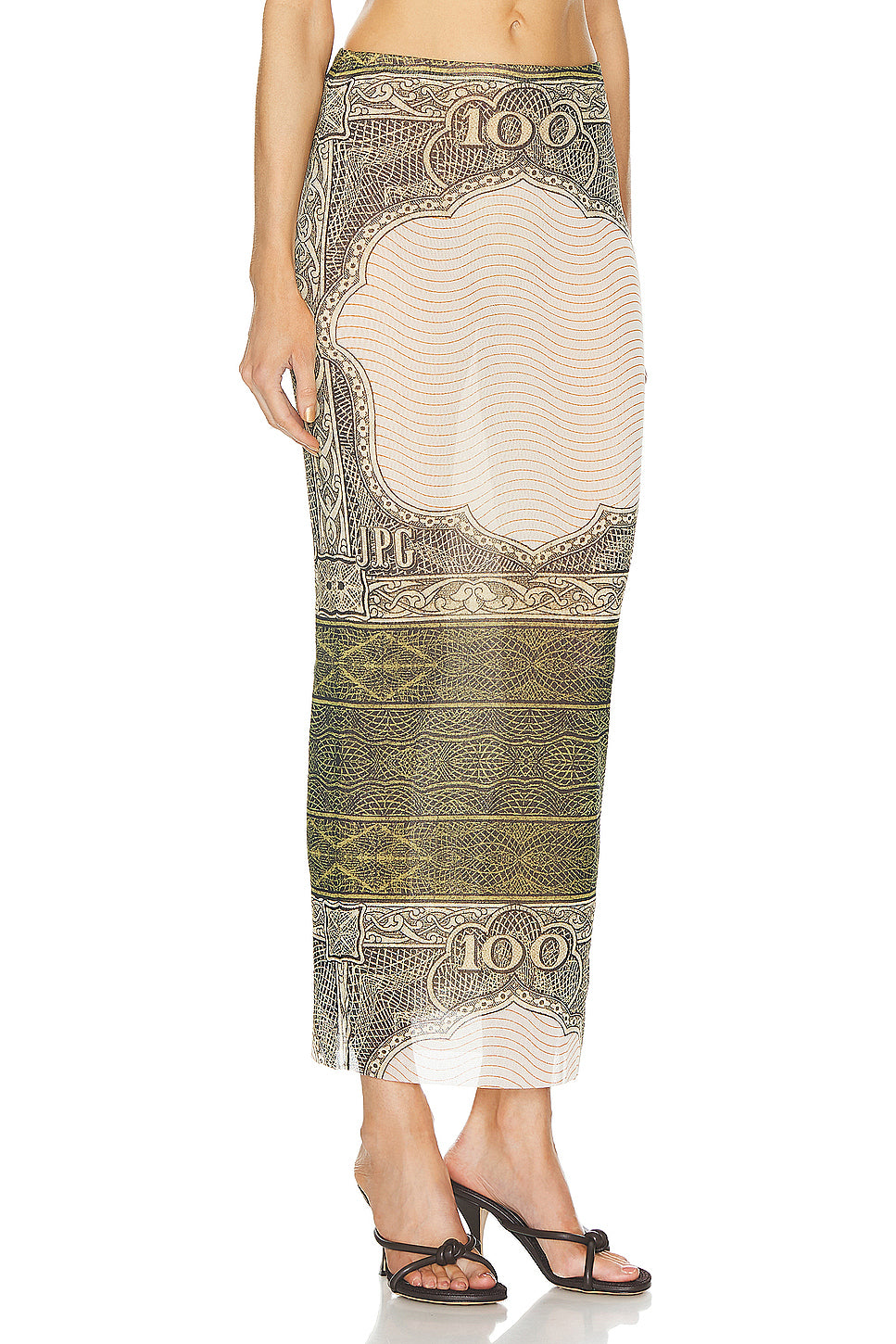 Cartouche Mesh Long Skirt
