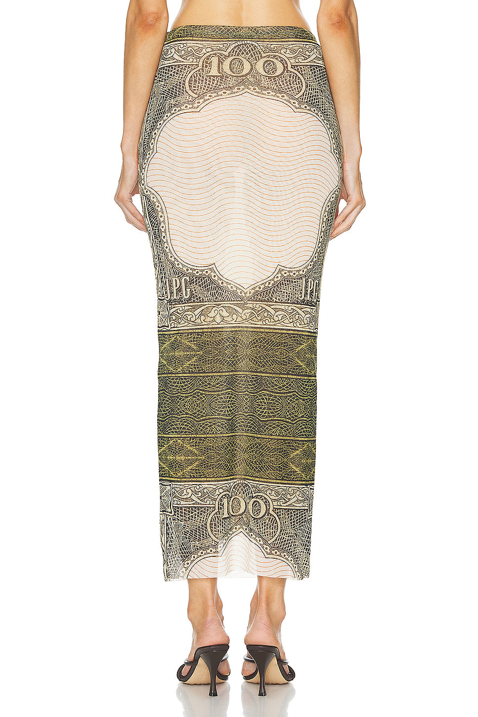 Cartouche Mesh Long Skirt