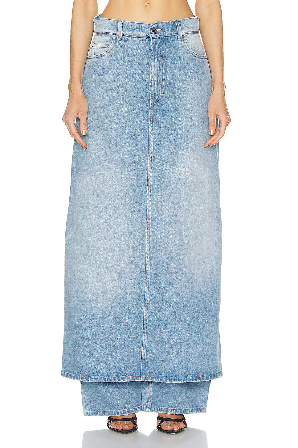 Denim Pant Skirt