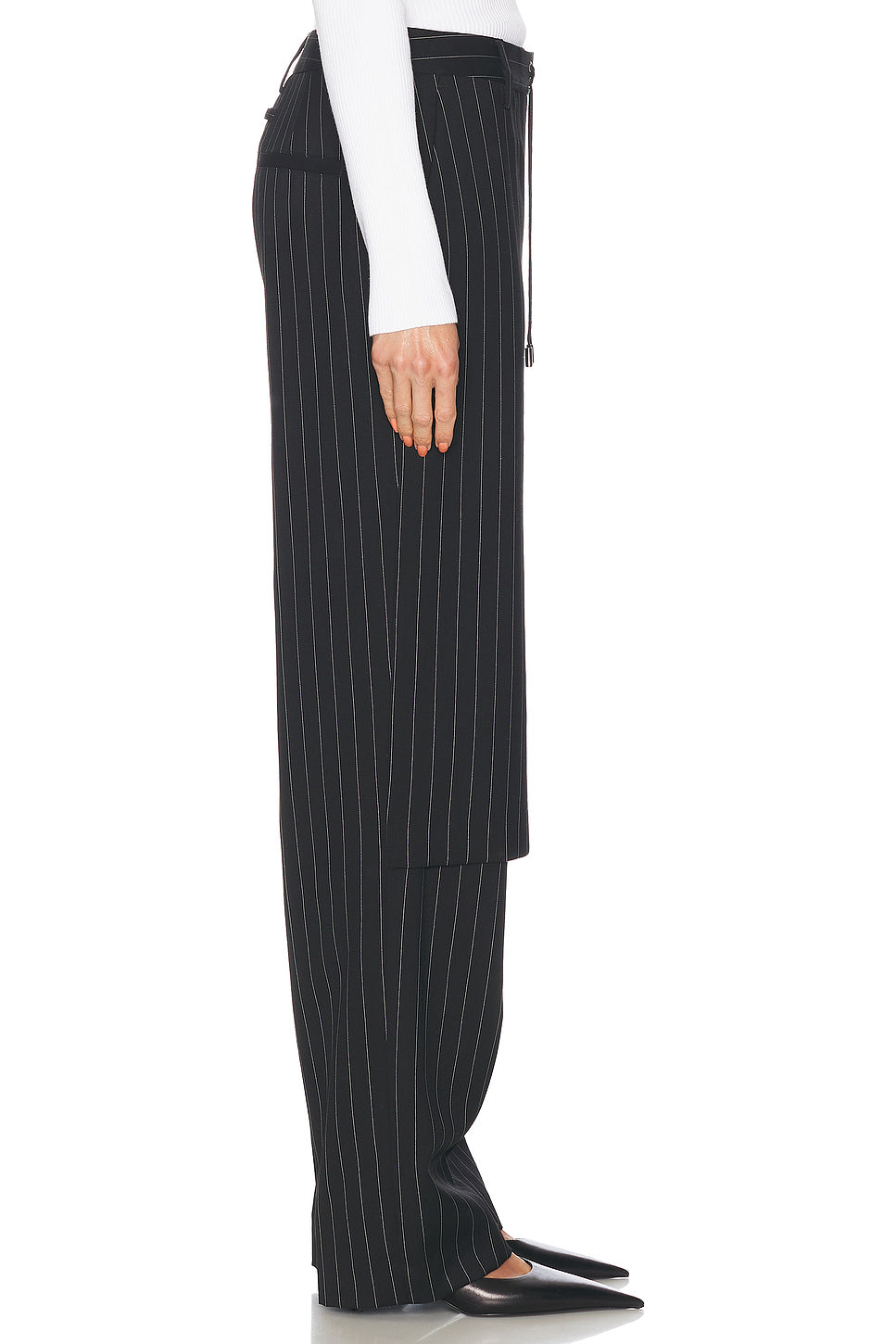 Pinstripe Tailored Pant Skirt