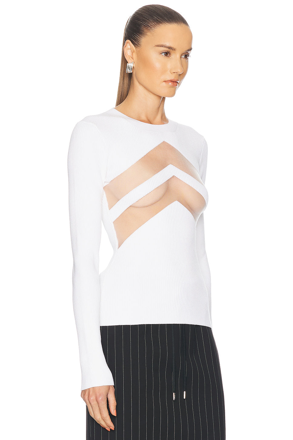 Transparent Chevron Top