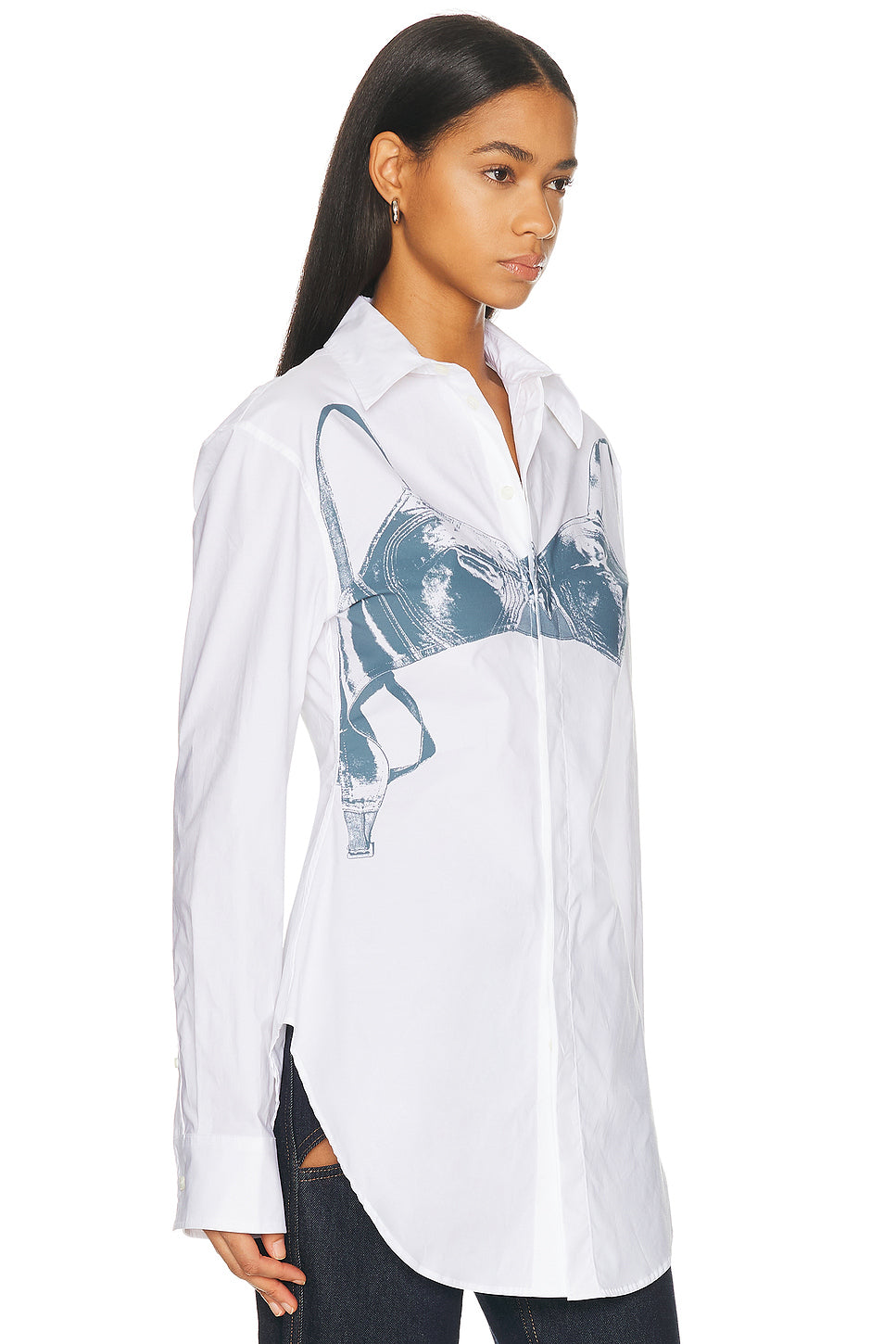 Shirt Printed Scanned Bra Top