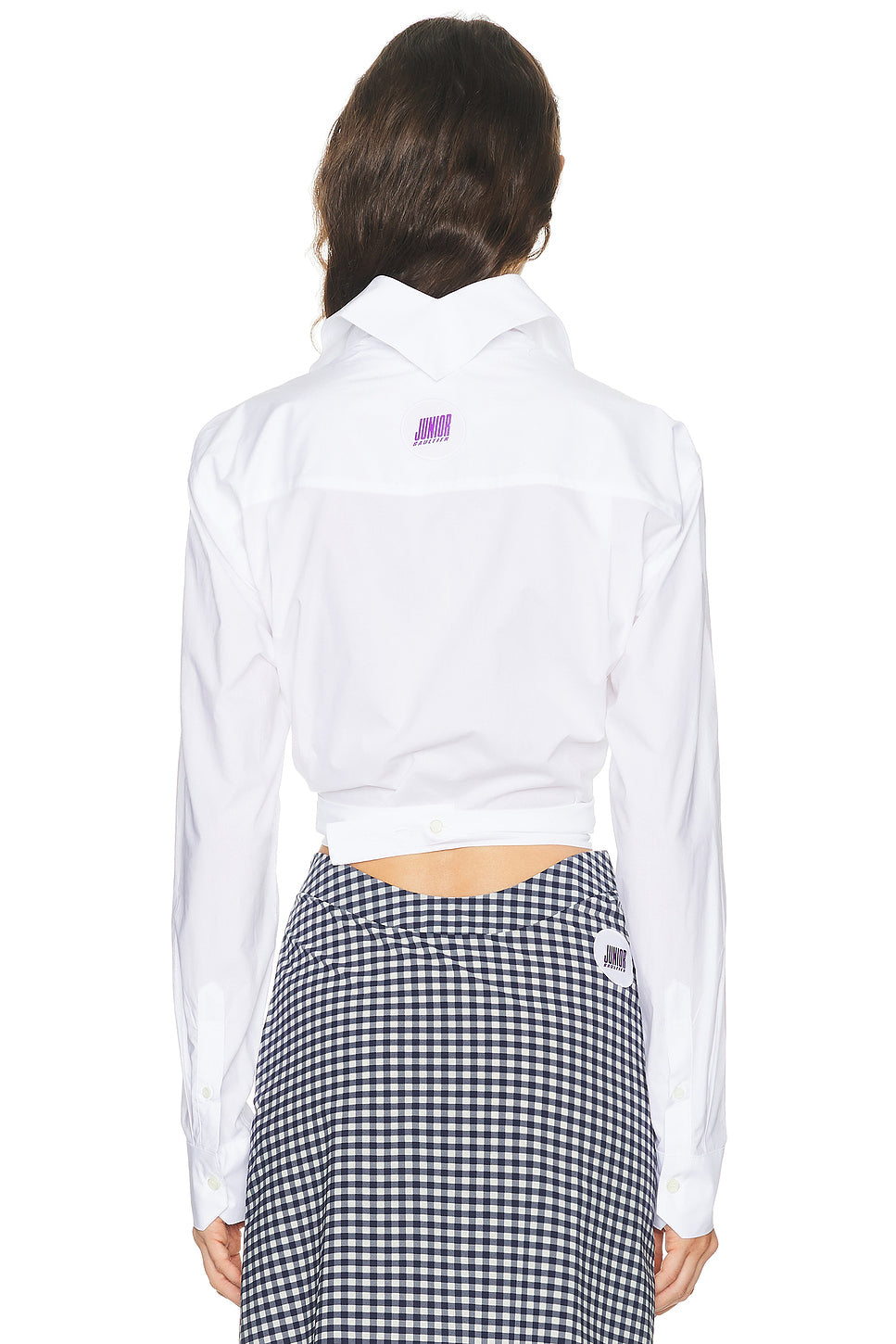Cropped Button Up Top