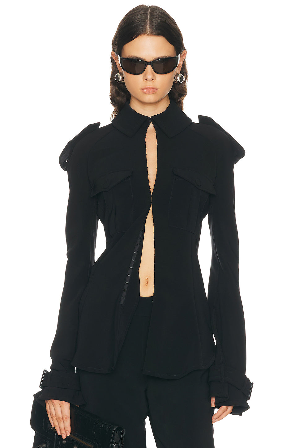 Trench Detail Military Shirt