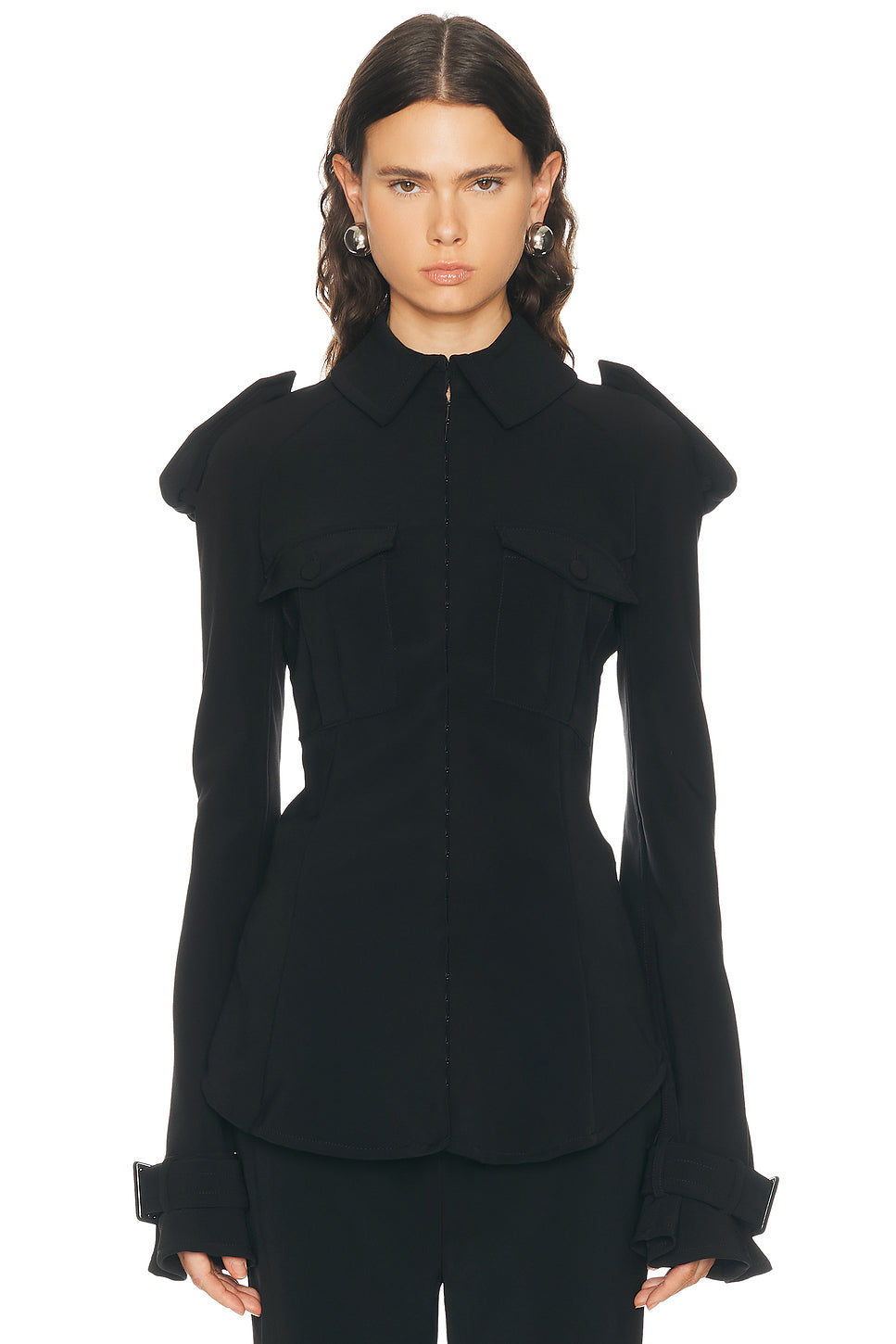 Trench Detail Military Shirt