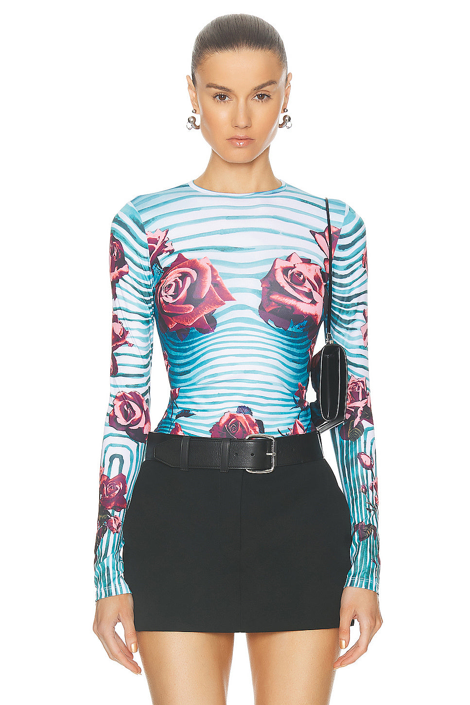 Flower Body Morphing Long Sleeve Top