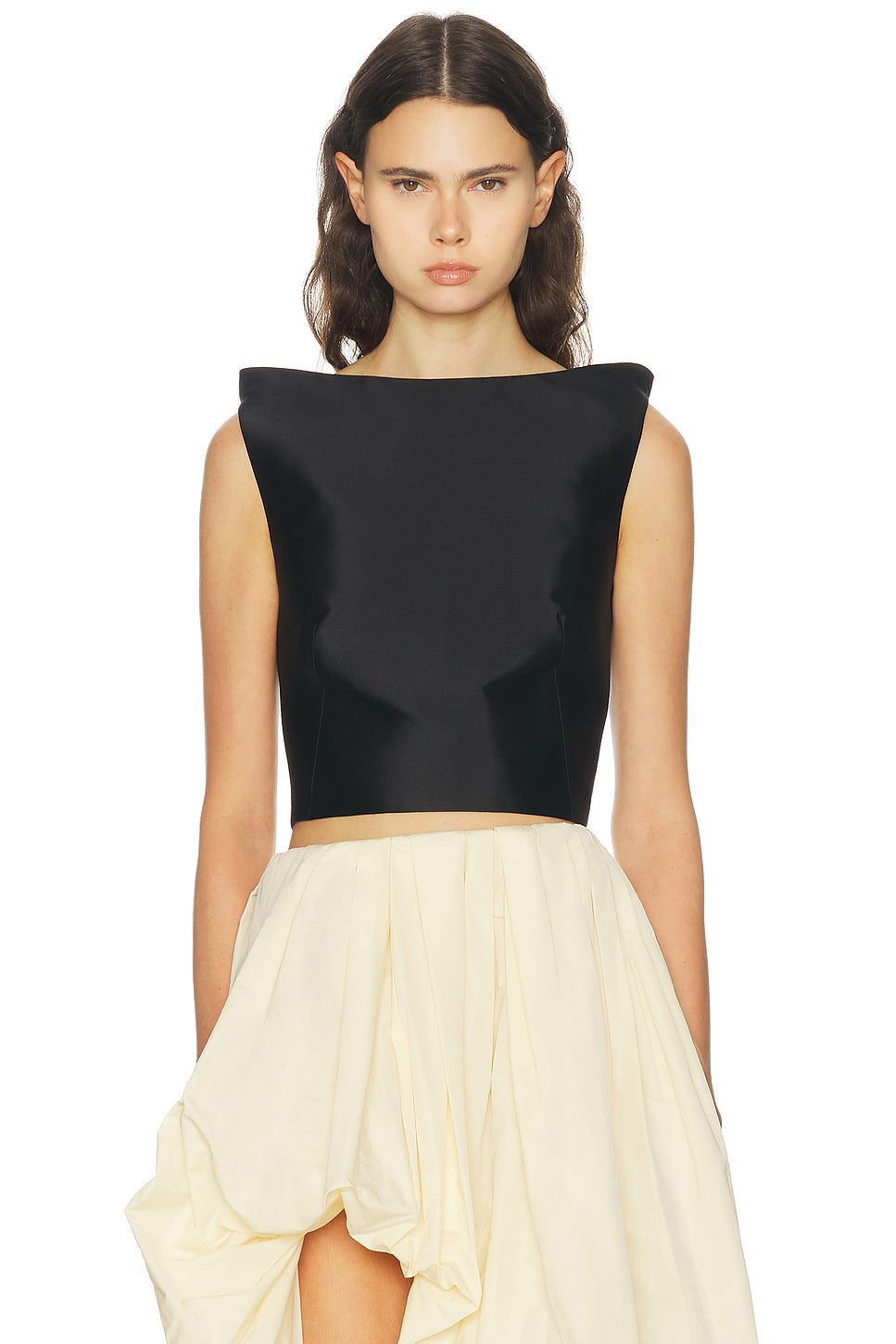 Sleeveless Floating Shoulder Top