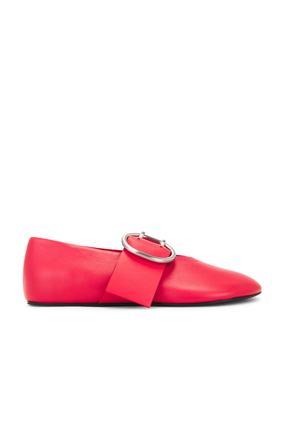 Cannolo Buckle Ballerina Flat