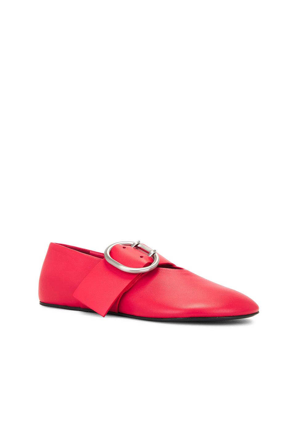 Cannolo Buckle Ballerina Flat