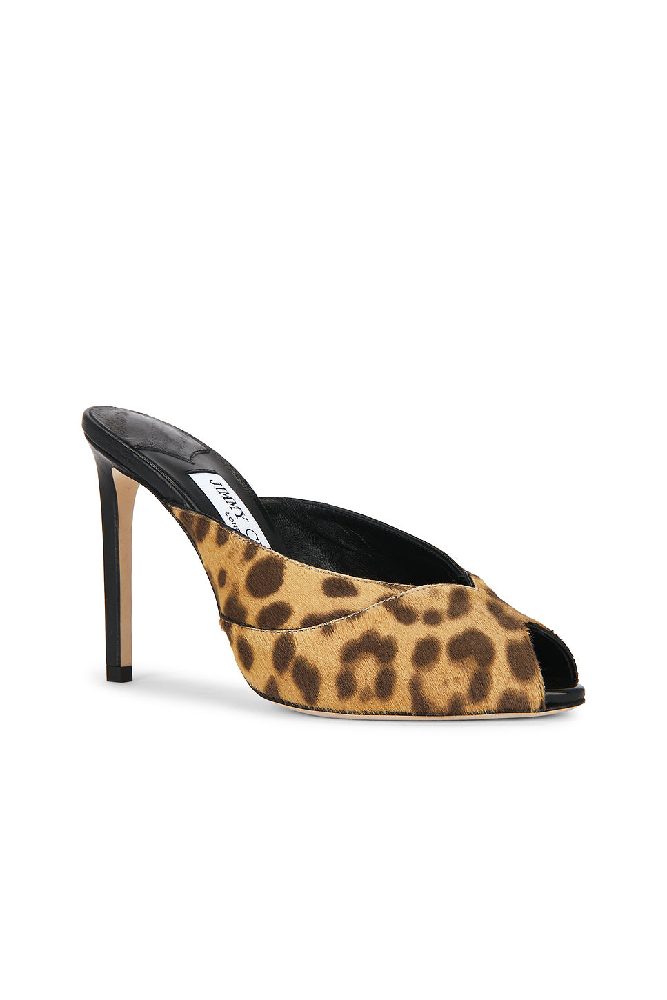 Brigitte Leopard Print Pony 100 Mule