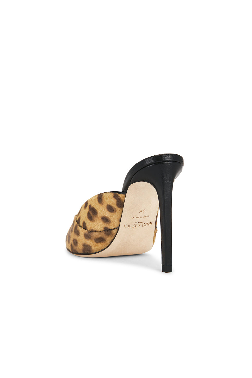 Brigitte Leopard Print Pony 100 Mule