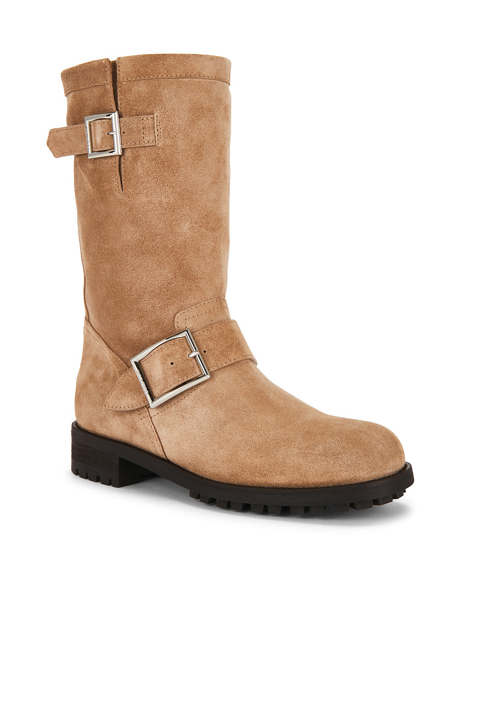 Biker Velvet Suede Mid Boot