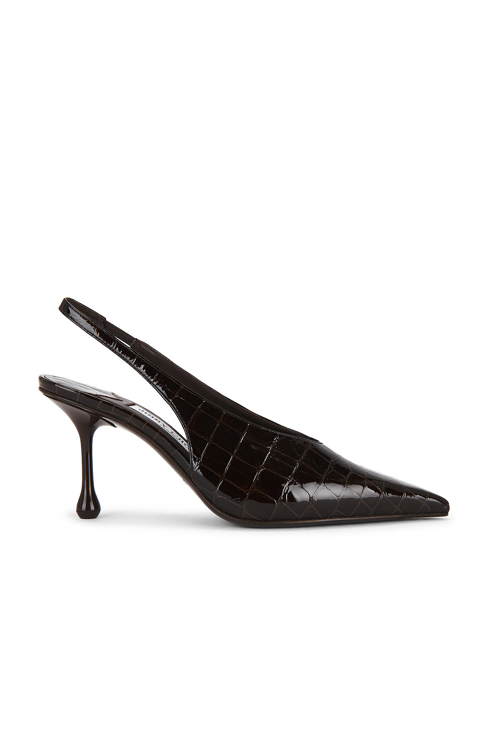 Isa Shiny Croc Embossed Leather 95 Slingback