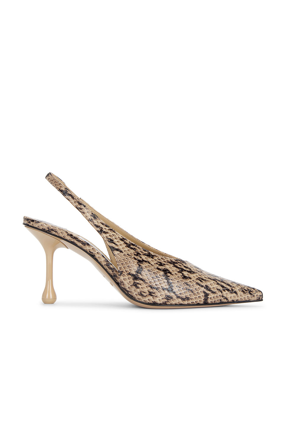 Isa Kigali Snake Printed Leather 80 Slingback Pump