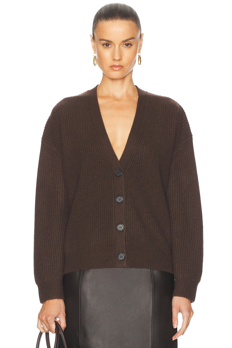 Cropped Cashmere Cocoon Cardigan