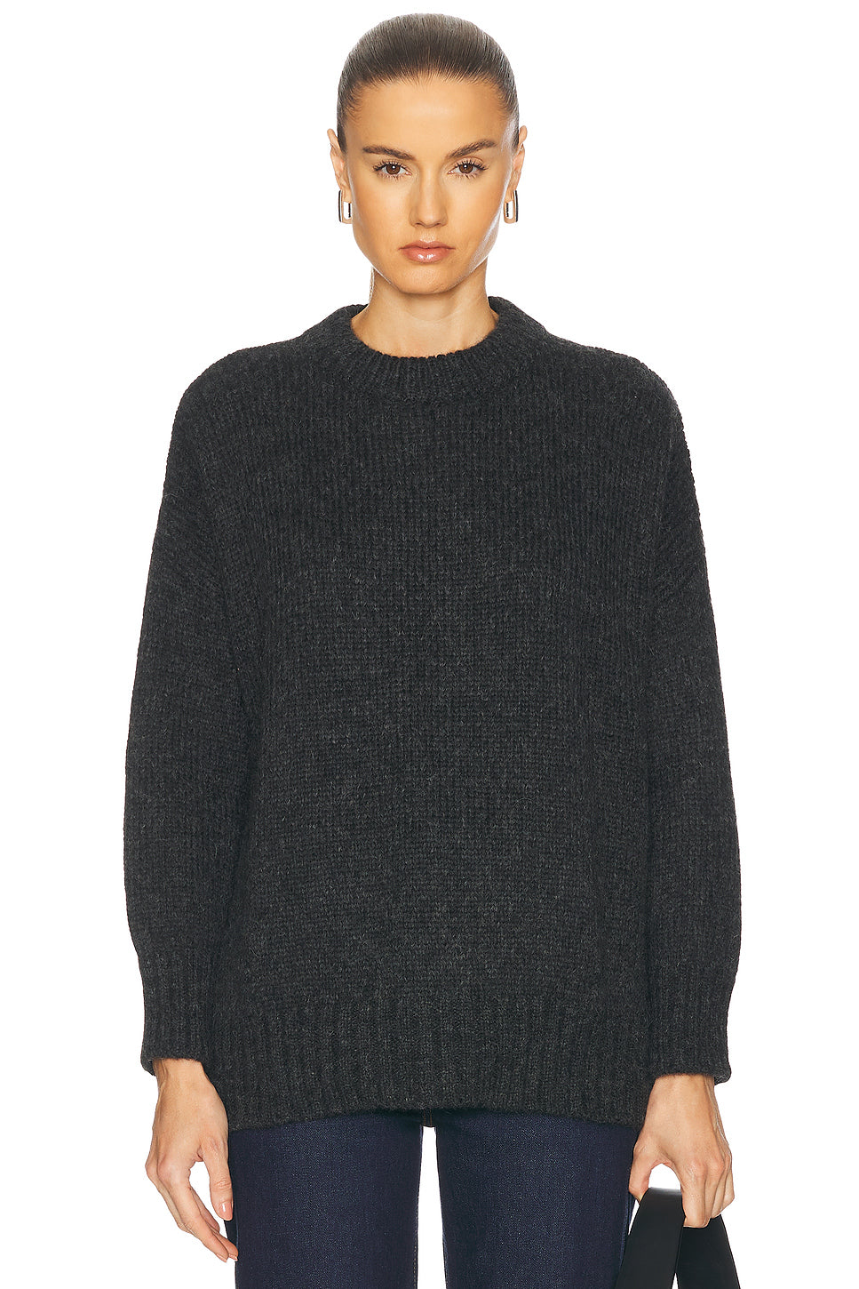 Alpaca Cocoon Crewneck Sweater